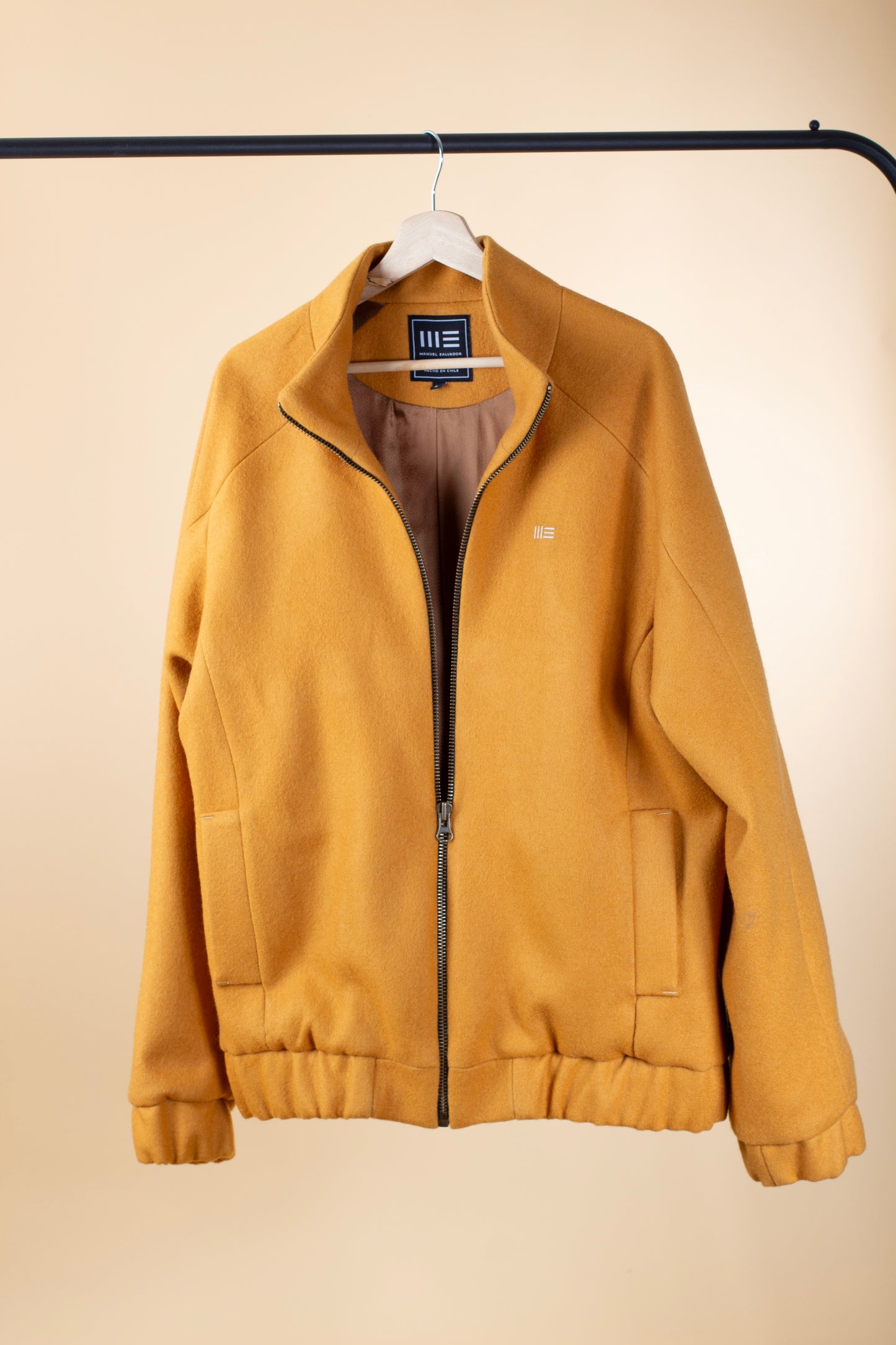 Chaqueta Bomber en Paño de Lana