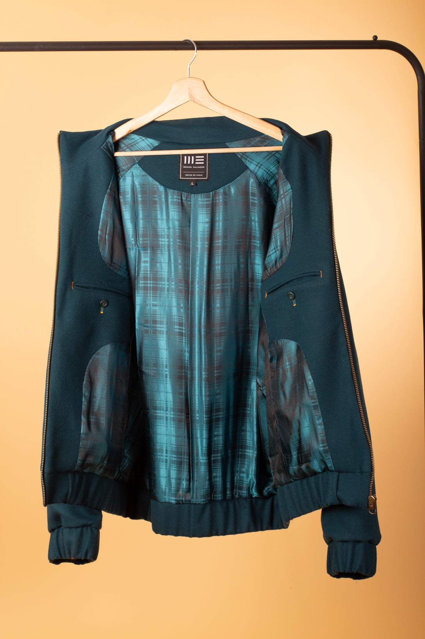 Chaqueta Bomber en Paño de Lana