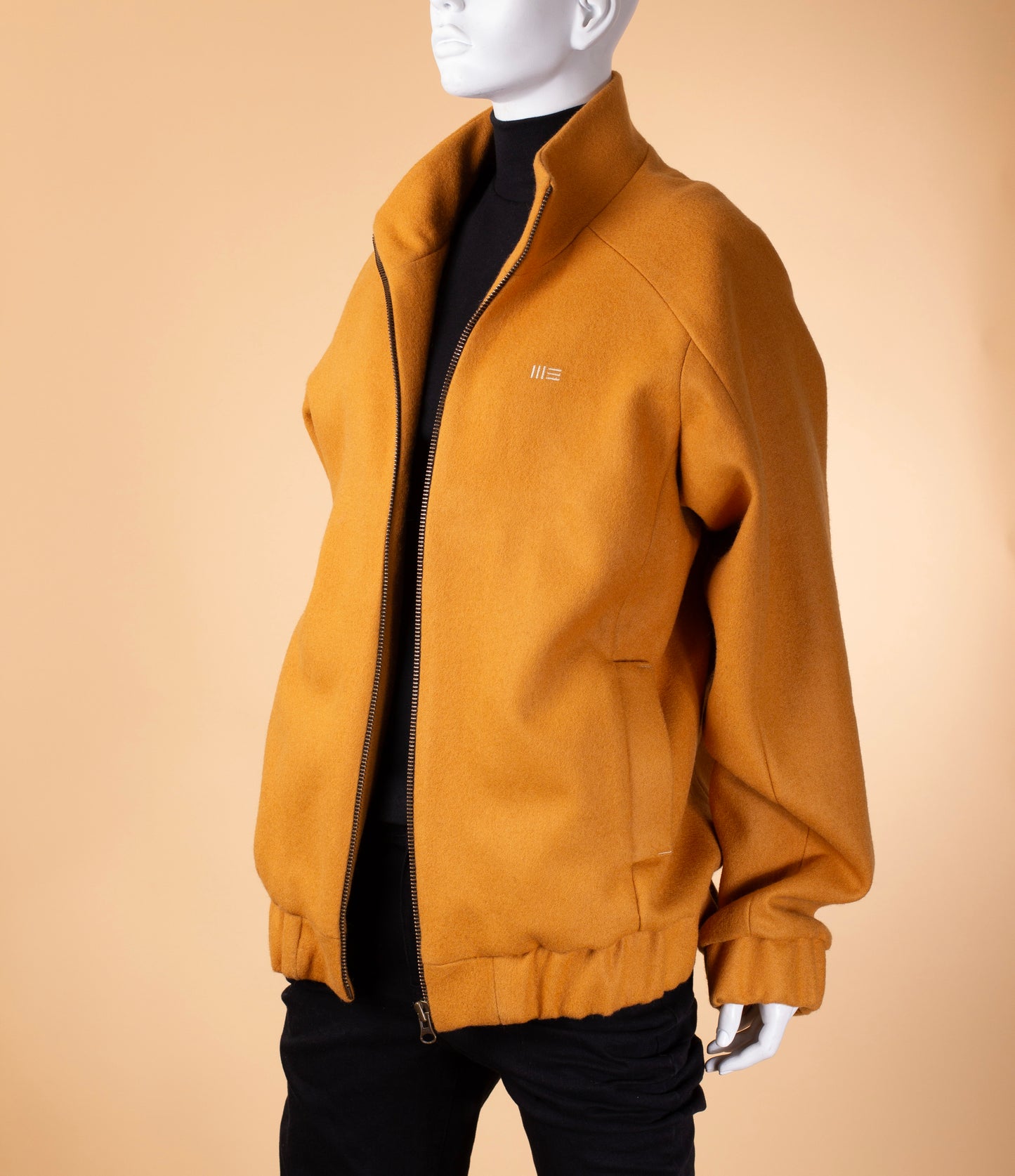 Chaqueta Bomber en Paño de Lana